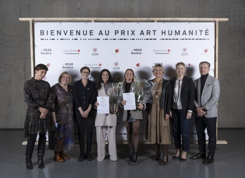 Prix Art Humanité 2023 - Lauréates et officiels
